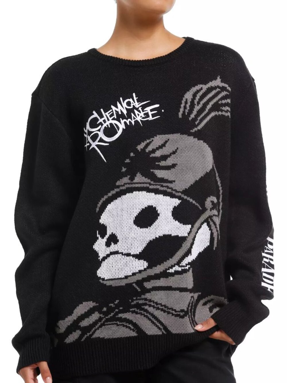 My Chemical Romance The Black Parade Intarsia Sweater, emo, pop punk- Size Large